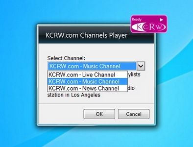 KCRW Channels Player gadget setup