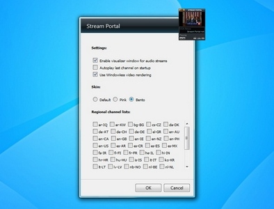 Stream Portal gadget setup
