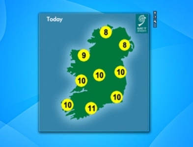 Weather for Ireland win 7 gadget