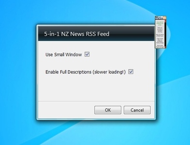 5-in-1 NZ News RSS Feed settings