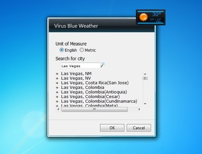 Virus Blue Weather Settings