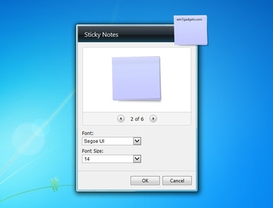 Sticky Notes Settings