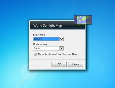 Sunligth World Map Settings