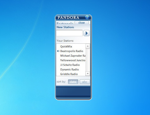 install pandora radio on pc