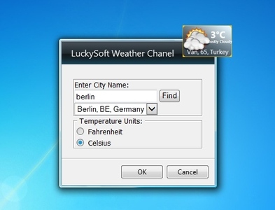 Lucky Soft Weather Channel Settings