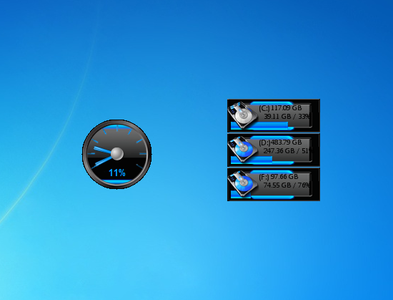Blue Devil Party Gadget for Windows 7