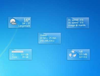 Glass Gadgets Windows 7 Gadgets