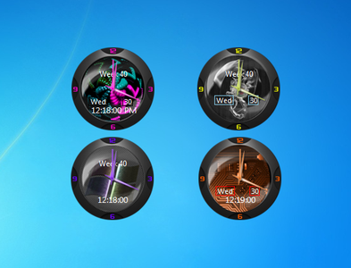 Deviantdon clocks Gadget for Windows 7