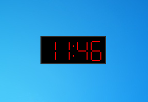Red Digital Clock