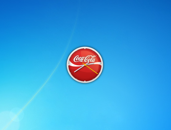 Coca Cola Clock - Windows Desktop Gadget