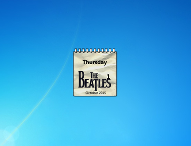 The Beatles Calendar Gadget