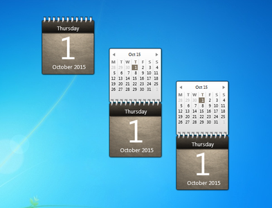Musty Calendar gadget for Windows 7