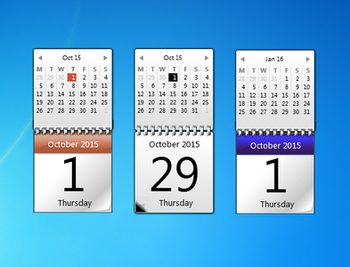 Original Calendar Gadgets for Windows 7