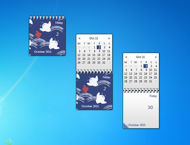 Japanese Calendar Gadget for Windows 7 
