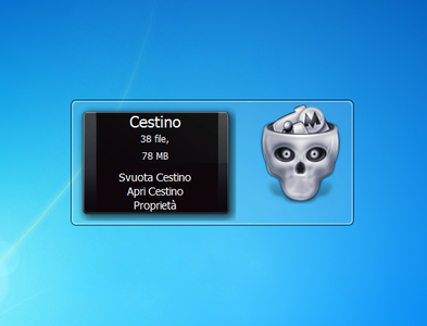 Skull Bin Gadget for Windows 7 