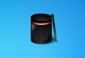 Blue and Red Bin