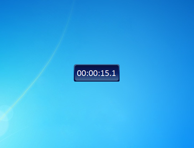 Blue Stopwatch Gadget for Windows 7 