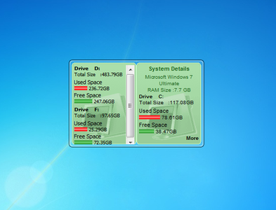 System Details Gadget for Windows 7 